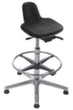 Lotz Siège assis-debout avec assise PU inclinable, hauteur d’assise 550 - 800 mm