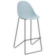 Paperflow Tabouret de bar moderne Void, assise bleu