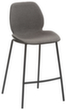 Mayer Sitzmöbel Tabouret de bar mySOLO, assise anthracite chiné