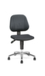 Treston Siège d'atelier ESD Ergo 20 PU ESD, assise mousse PU noir, avec roulettes