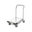 Hupfer Chariot avec barre de poussée en acier inoxydable, force 120 kg, plateau longueur x largeur 545 x 545 mm