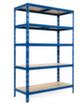 Rayonnage de stockage, hauteur x largeur x profondeur 1800 x 1200 x 450 mm, 5 tablettes