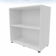 Quadrifoglio Rayonnage de bureau T45, largeur 860 mm, 2 HC, blanc