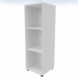 Quadrifoglio Rayonnage de bureau T45, largeur 430 mm, 3 HC, blanc