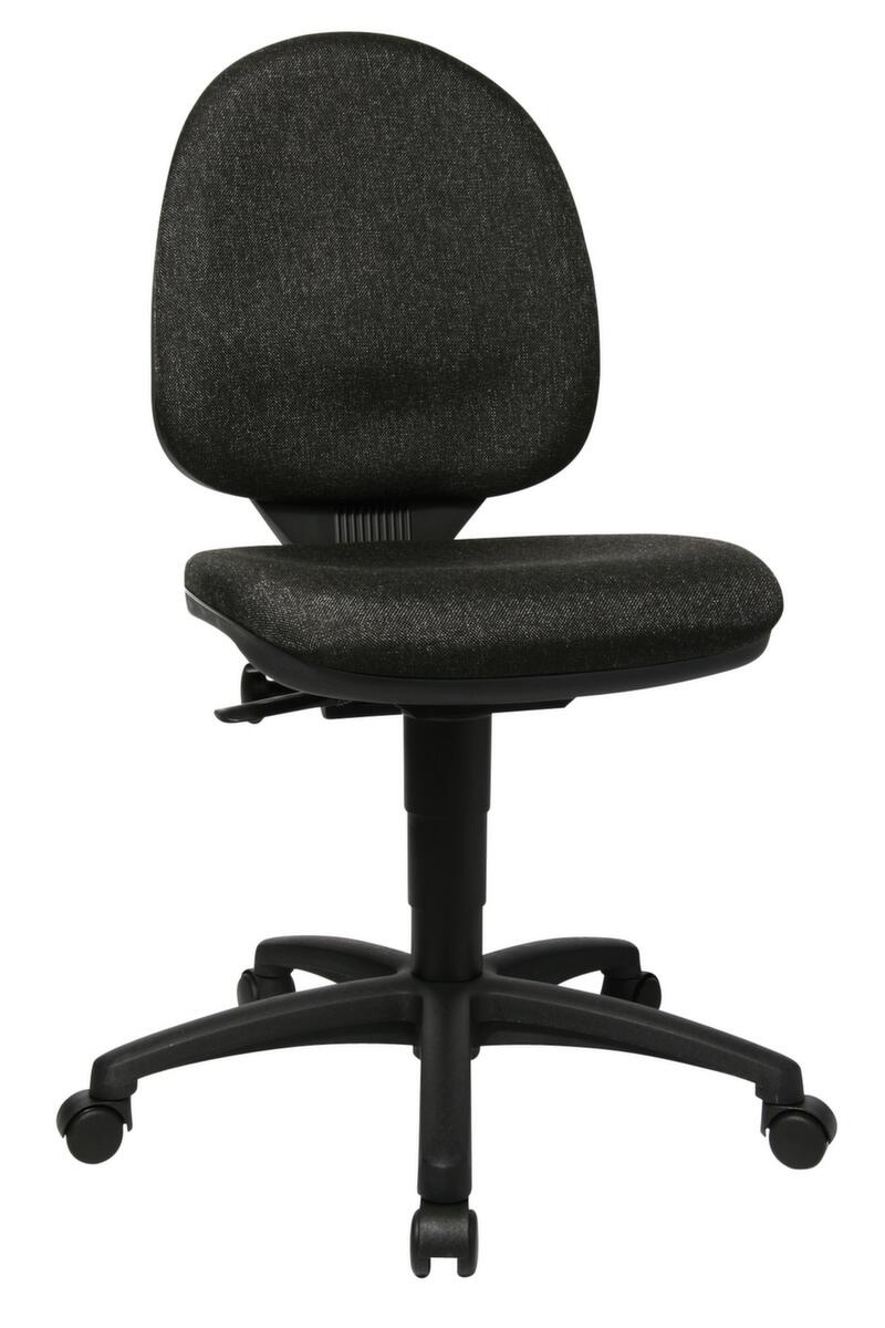 Topstar Siège de bureau pivotant avec assise galbée, anthracite