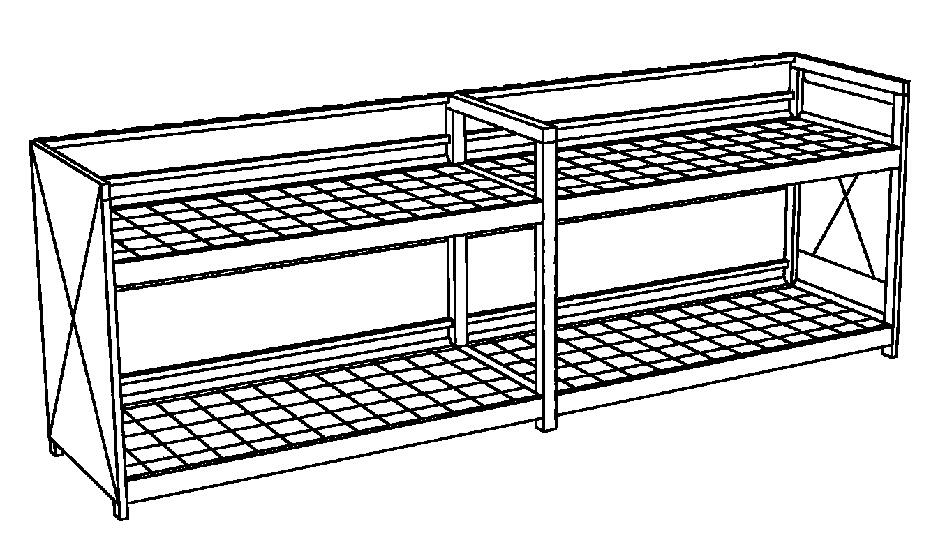 Lacont Conteneur de rayonnage pour produits dangereux pour max. 60 fûts de 200 litres Missing translation ZOOM