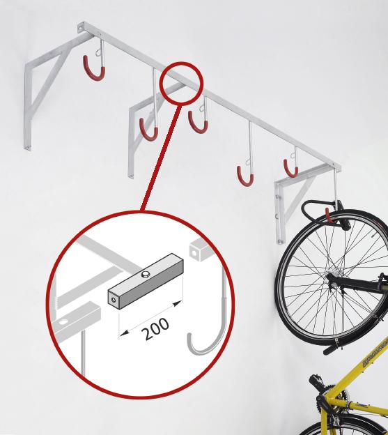 porte-cycles suspendu