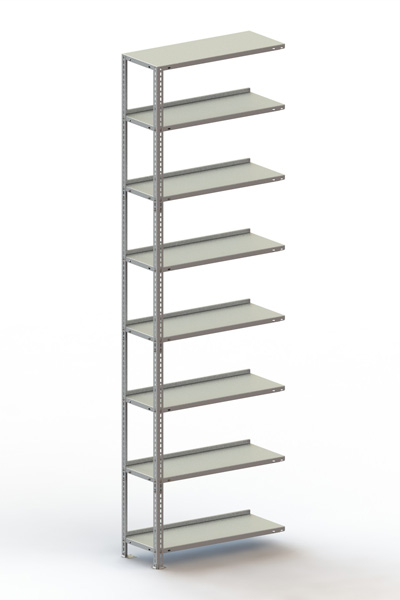 META Porte-fichiers à visser Champ de saisie à utiliser des deux côtés, 8 tablettes, avec revêtement en zinc anti-corrosion