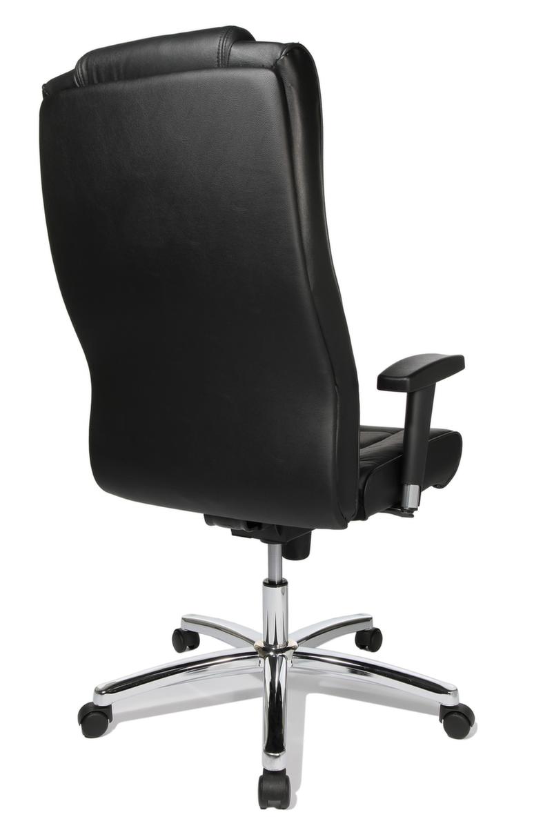 Topstar Fauteuil pivotant Chairman 10, revêtement cuir, noir  ZOOM