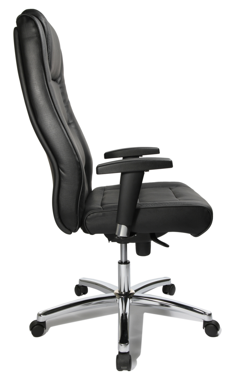 Topstar Fauteuil pivotant Chairman 10, revêtement cuir, noir  ZOOM