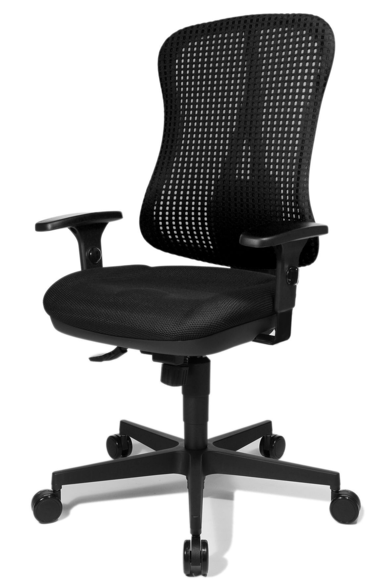 Topstar Siège de bureau pivotant HEAD POINT SY, Dossier maille, noir