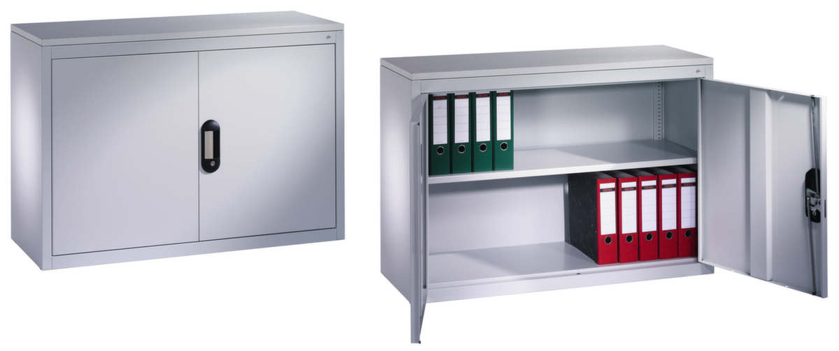 C+P Rehausse ERGO pour armoire de bureau gris clair  ZOOM