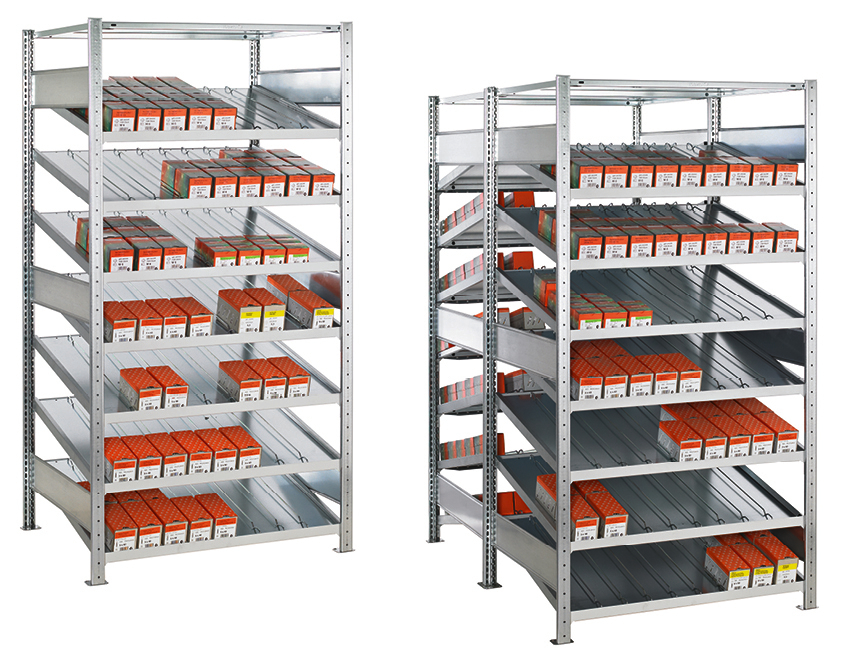 SCHULTE Rayonnage à tablettes inclinées