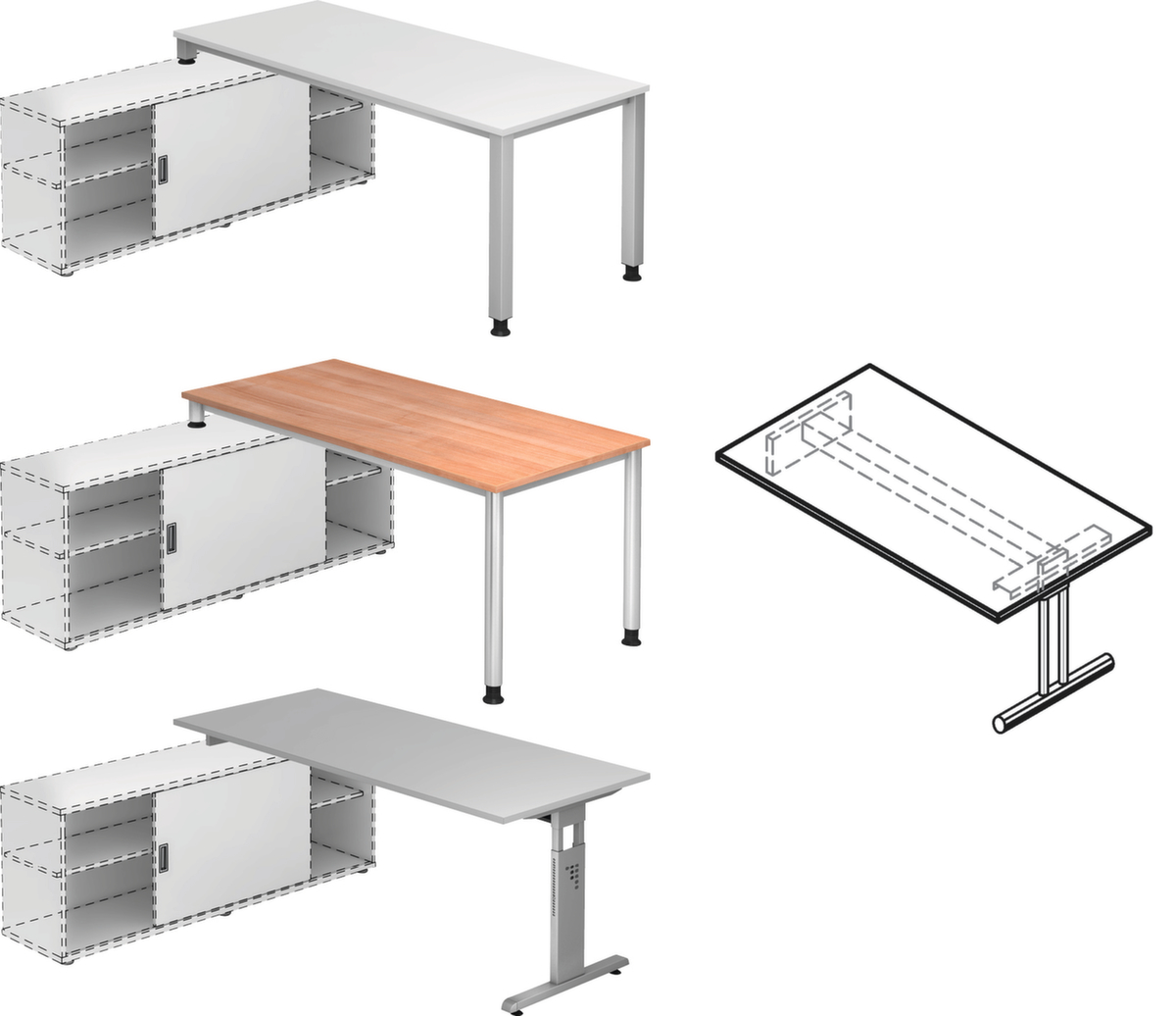 Table de rallonge pour buffet bas  ZOOM