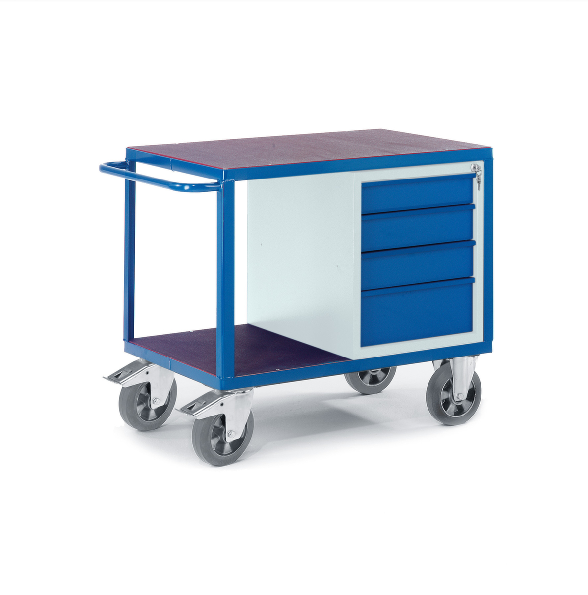 Rollcart Chariot de table et de placard lourd, force 1000 kg, plateau longueur x largeur 1000 x 700 mm  ZOOM