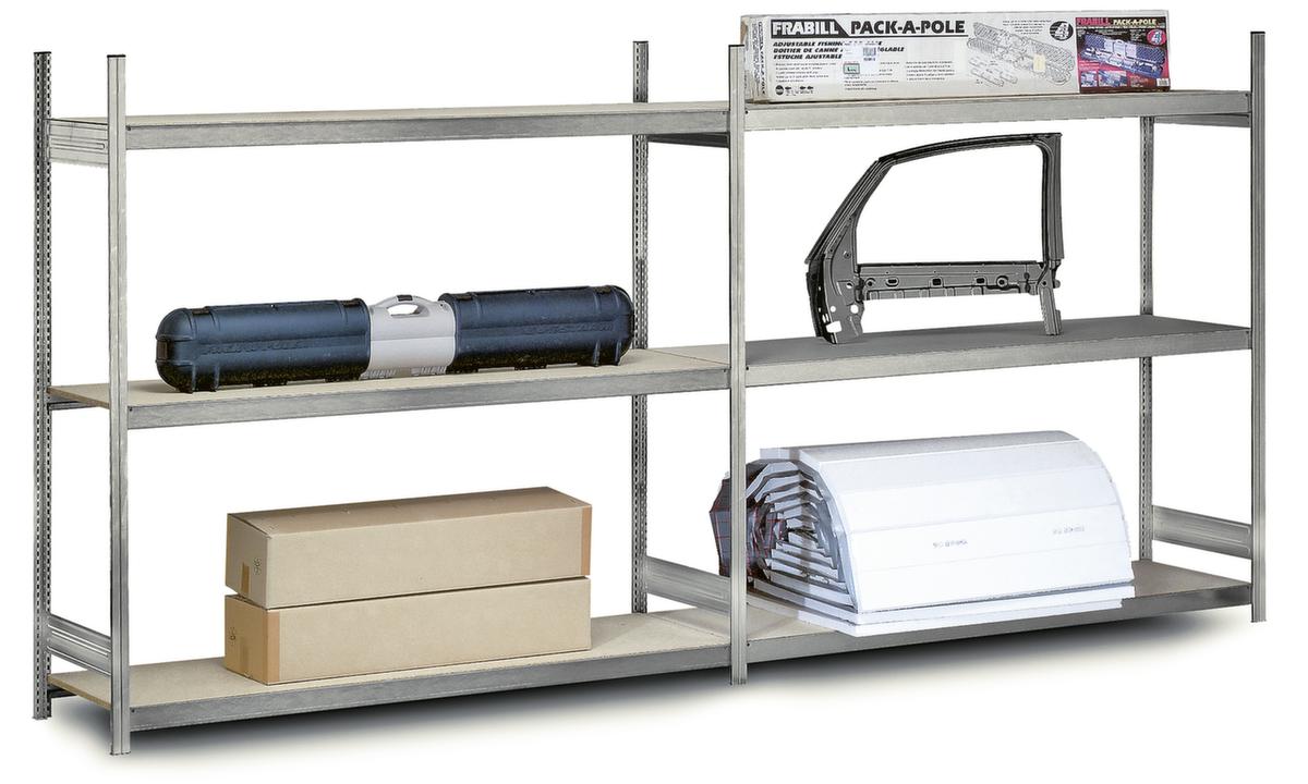 hofe Rayonnage grande largeur avec tablettes en bois  ZOOM