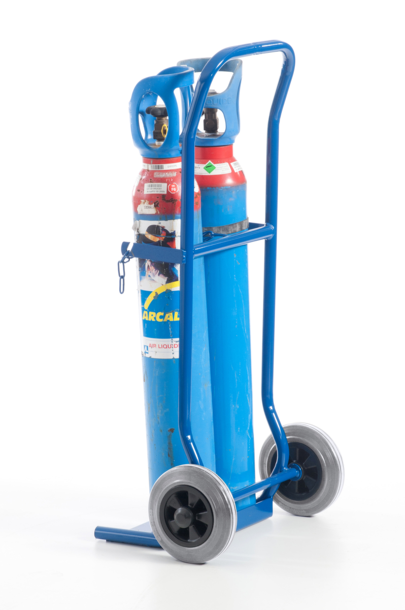 Rollcart Chariot à bouteilles, pour 2x10 l bouteille, bandage TPE  ZOOM