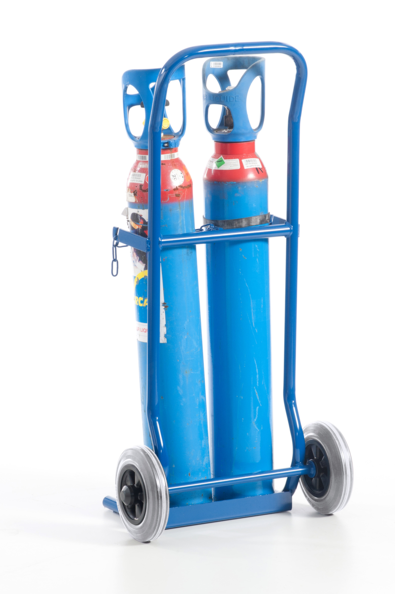 Rollcart Chariot à bouteilles, pour 2x10 l bouteille, bandage TPE  ZOOM