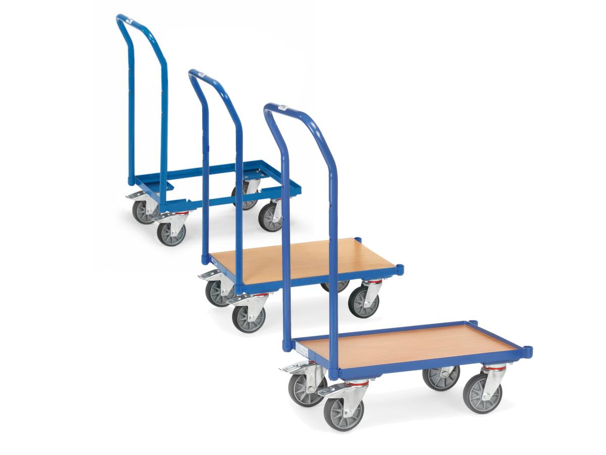 fetra Chariot avec barre de poussée ESD pour bac norme Europe  ZOOM