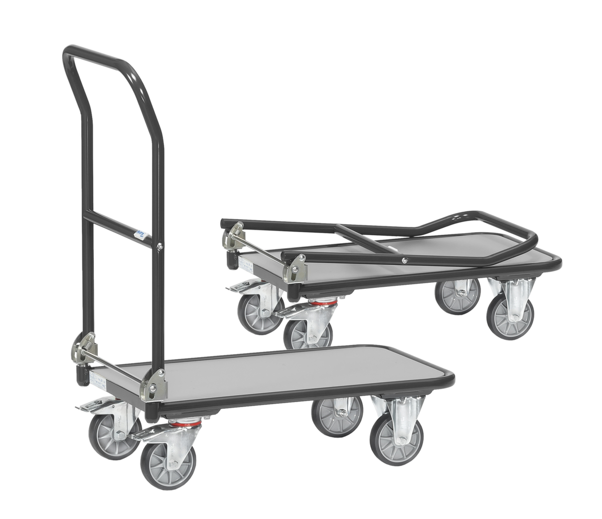 fetra Chariot avec barre de poussée GREY EDITION force 250 kg  ZOOM