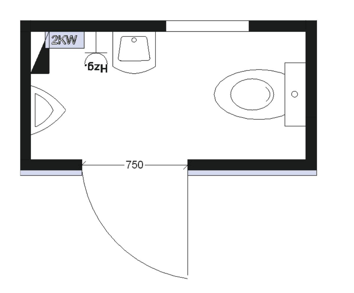 Säbu Récipient de toilette FLADAFI®, hauteur x largeur x profondeur 2500 x 2100 x 1140 mm  ZOOM