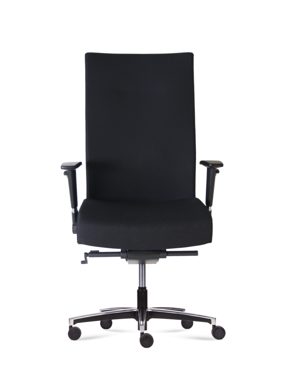 Fauteuil de bureau pivotant Manage XL avec support lombaire réglable, noir  ZOOM