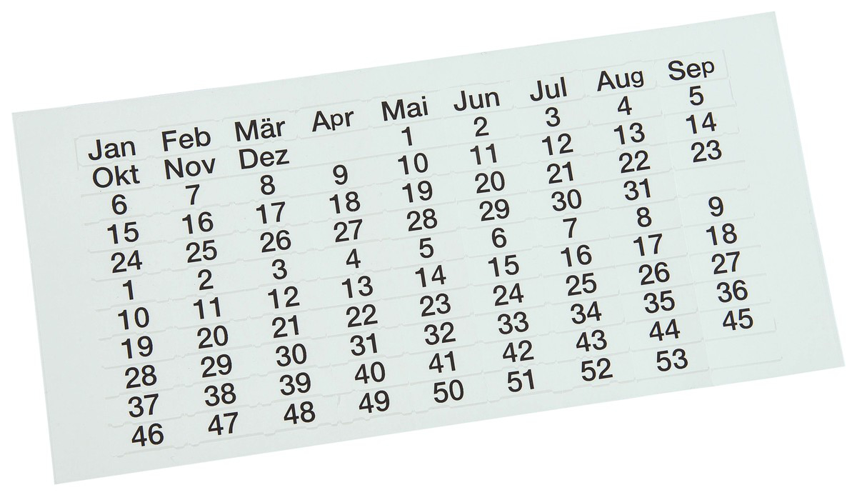 EICHNER Feuille autocollante pour tableau de planification  ZOOM