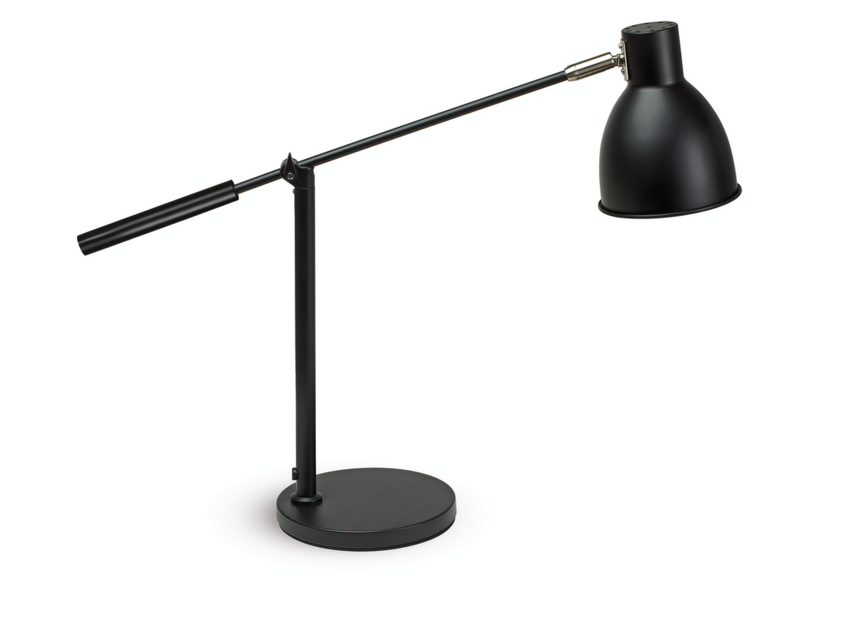 MAUL Lampe de bureau MAULfinja, noir mat/argent