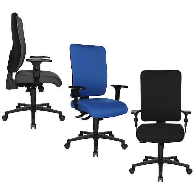 Topstar Chaise de bureau pivotant Open X (P) avec dossier capitonné laminé  ZOOM