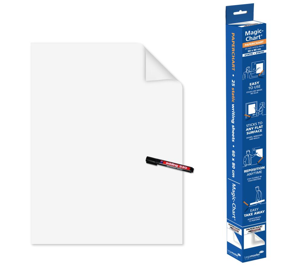 Legamaster film pour Paperchart Magic-Chart, hauteur x largeur 600 x 800 mm  ZOOM