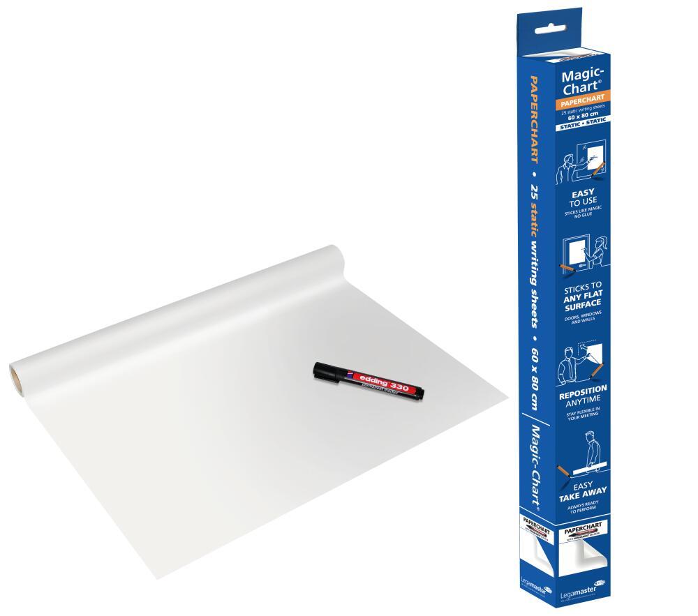 Legamaster film pour Paperchart Magic-Chart, hauteur x largeur 600 x 800 mm  ZOOM