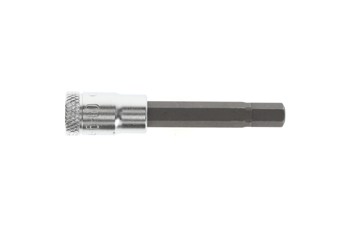 GEDORE IN 20 L 6-60 Embout de tournevis 1/4" long 6 pans creux 6 mm  ZOOM