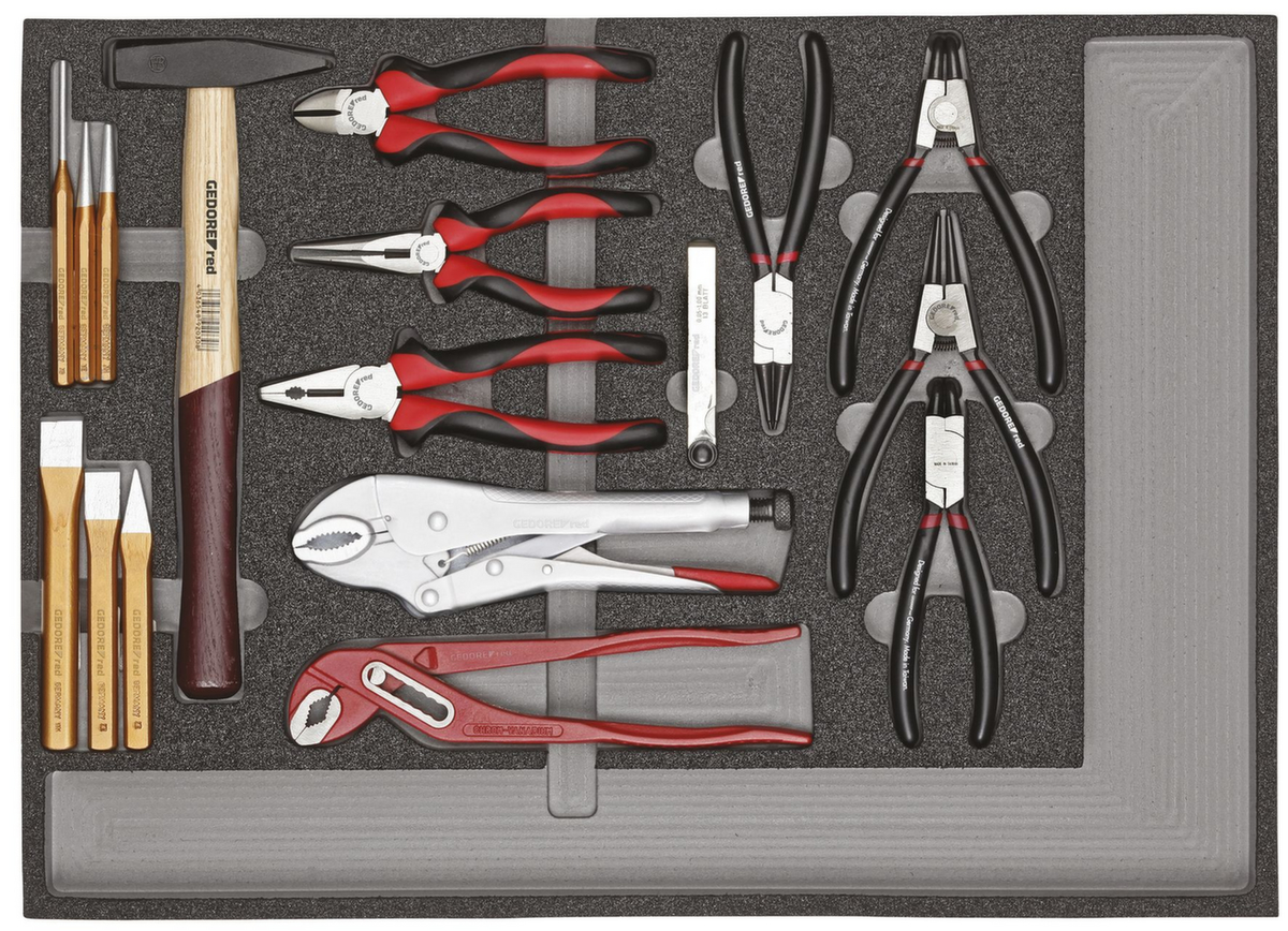 GEDORE RED R22350001 Jeu d'outils pinces + outils de frappe module CT 29 pièces  ZOOM