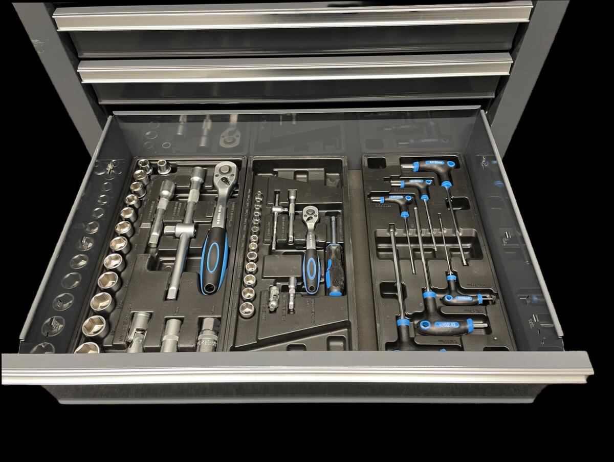 UDOBÄR Chariot à outils verrouillable avec assortiment d'outils complet, 5 tiroir(s) Missing translation ZOOM