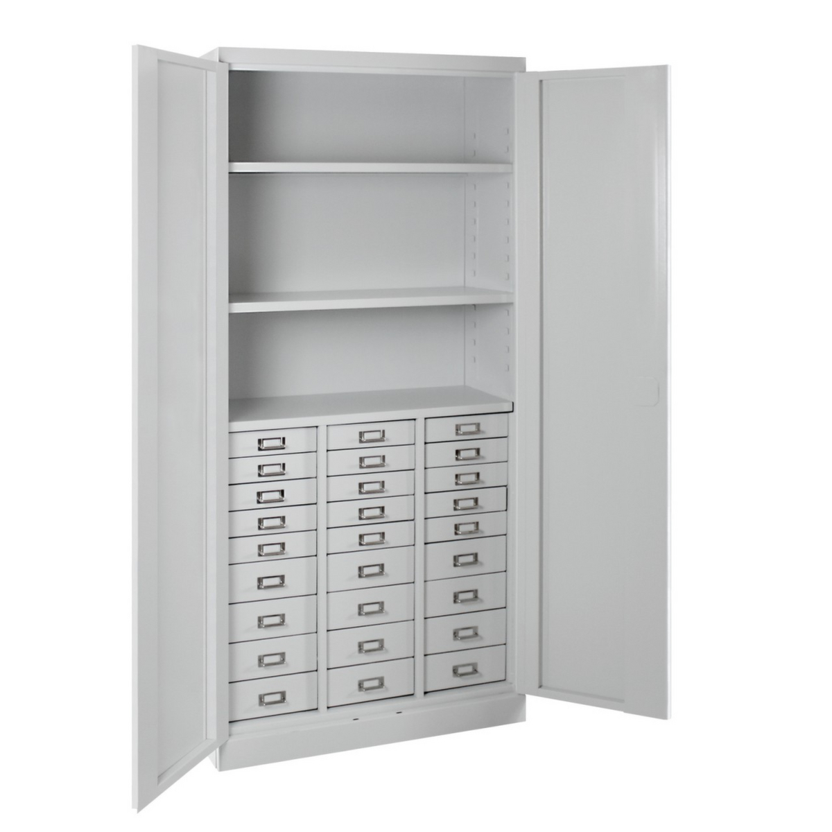 Armoire à tiroirs, 27 tiroir(s), RAL7035 gris clair/RAL7035 gris clair