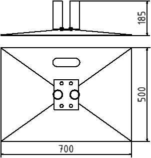 Schake Plaque de base pour clôture mobile  ZOOM