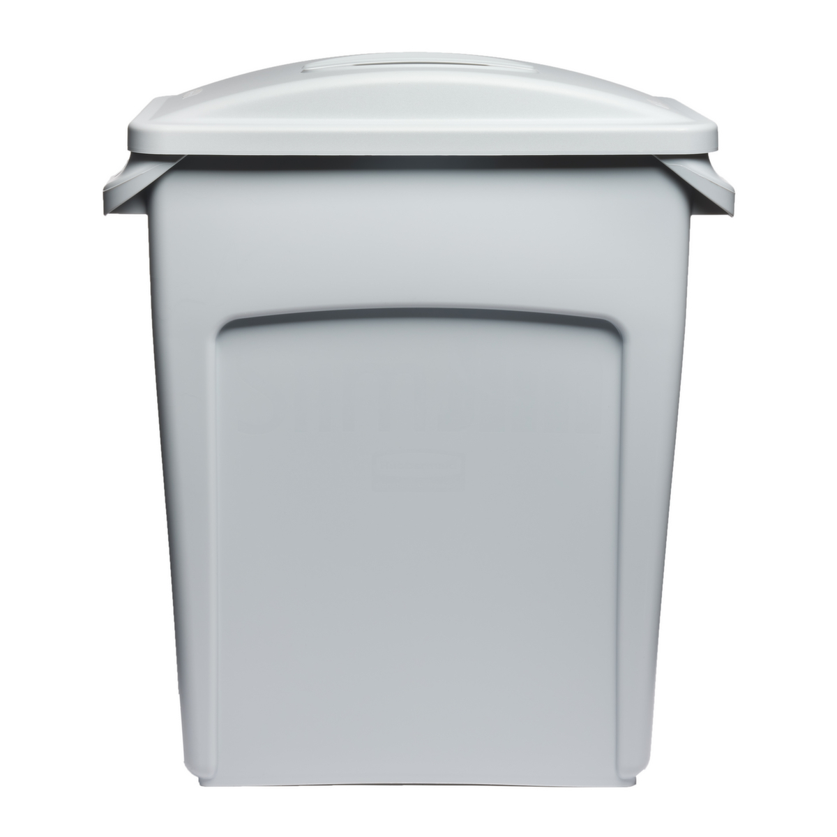 Rubbermaid Couvercle Slim Jim® avec poignée pour collecteur de recyclage, gris  ZOOM