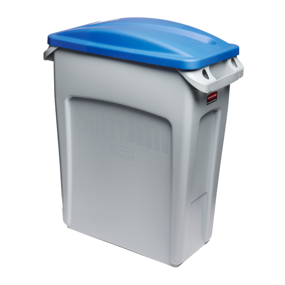 Rubbermaid capuchon de palier pour le papier Slim Jim® pour collecteur de recyclage, bleu  ZOOM