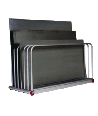 Plattenregal zur Lagerung von großen Platten wie Holz oder Metallplatten